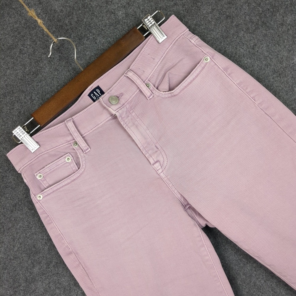 GAP Women's True Skinny Jeans Size 27R Light Pink Denim High Rise Pants